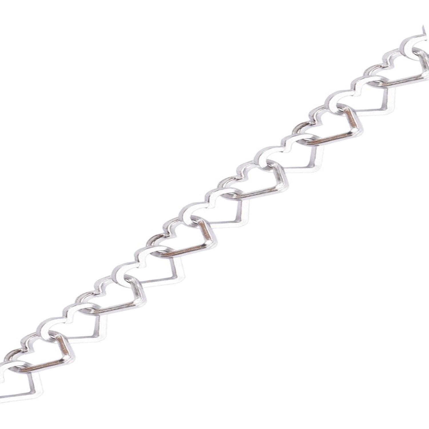 Collar de Plata Esterlina 925 Corazones 3