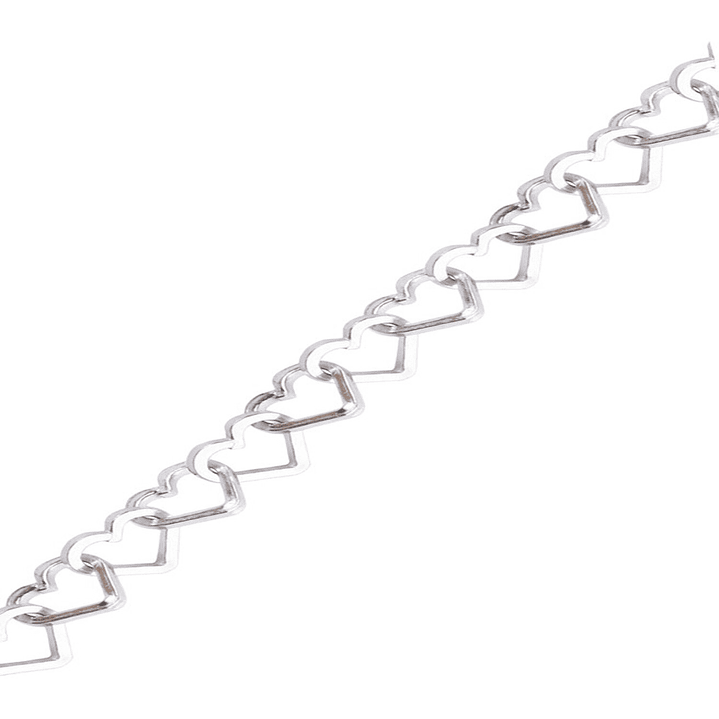 Collar de Plata Esterlina 925 Corazones 3