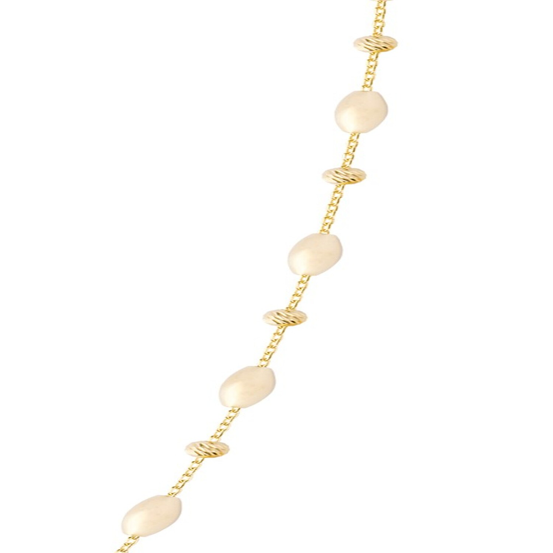 Collar de Plata Esterlina 925 Cuencas Revestido en Oro 18kt 2