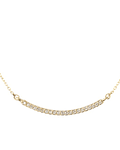 Collar de Oro Amarillo 18kt con Diamantes de 5 Pts Totales Corte Brillante SI/H