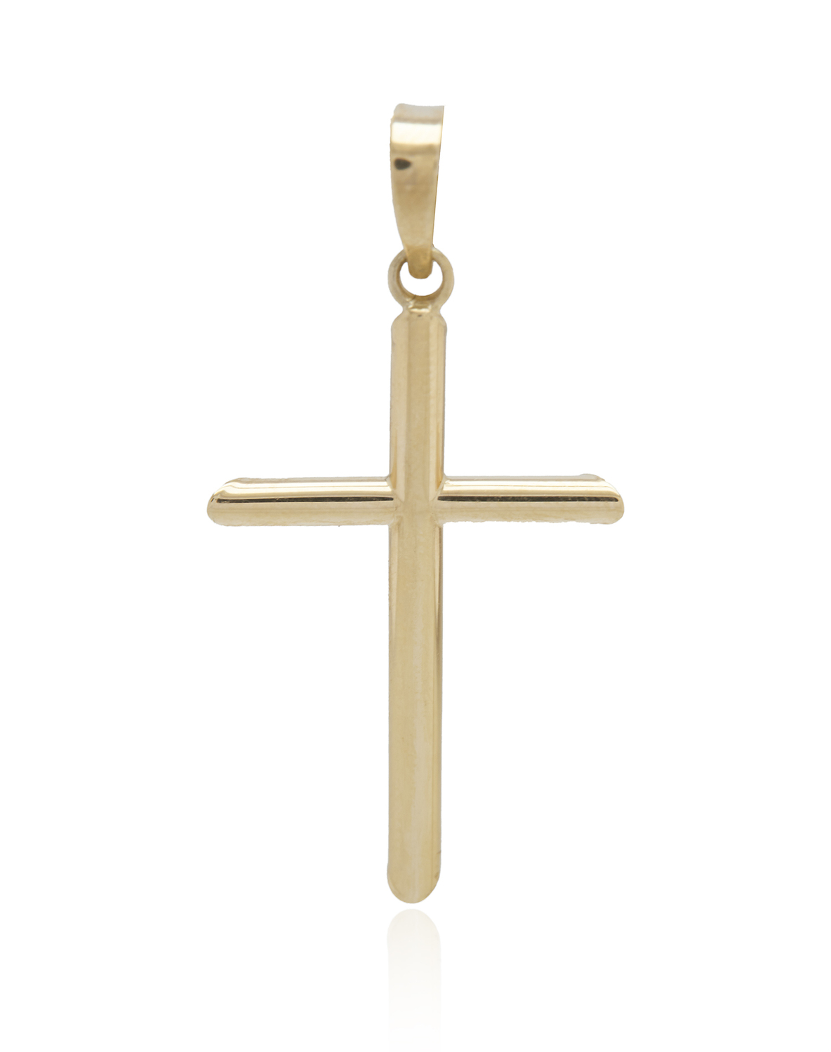 Colgante de Oro 18kt Cruz de Tubo 1