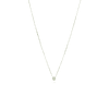 Diamante Collar de Oro Blanco 18kt Punto de Luz 6 Pts Totales Corte Brillante SI/H