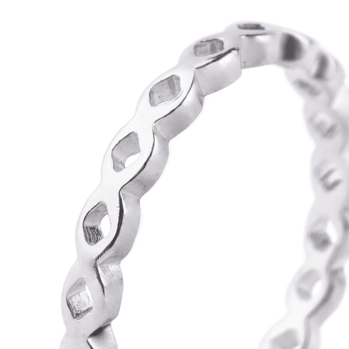 Anillo de Plata Esterlina 925 Entrelazados 51 2