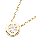 Collar de Oro 18kt con Diamantes de Punto de Luz 8 Pts Totales Corte Brillante SI/H