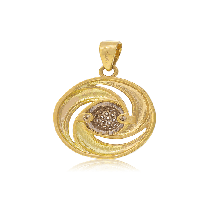 Colgante de Oro 18kt Modelo  Circones espiral 3