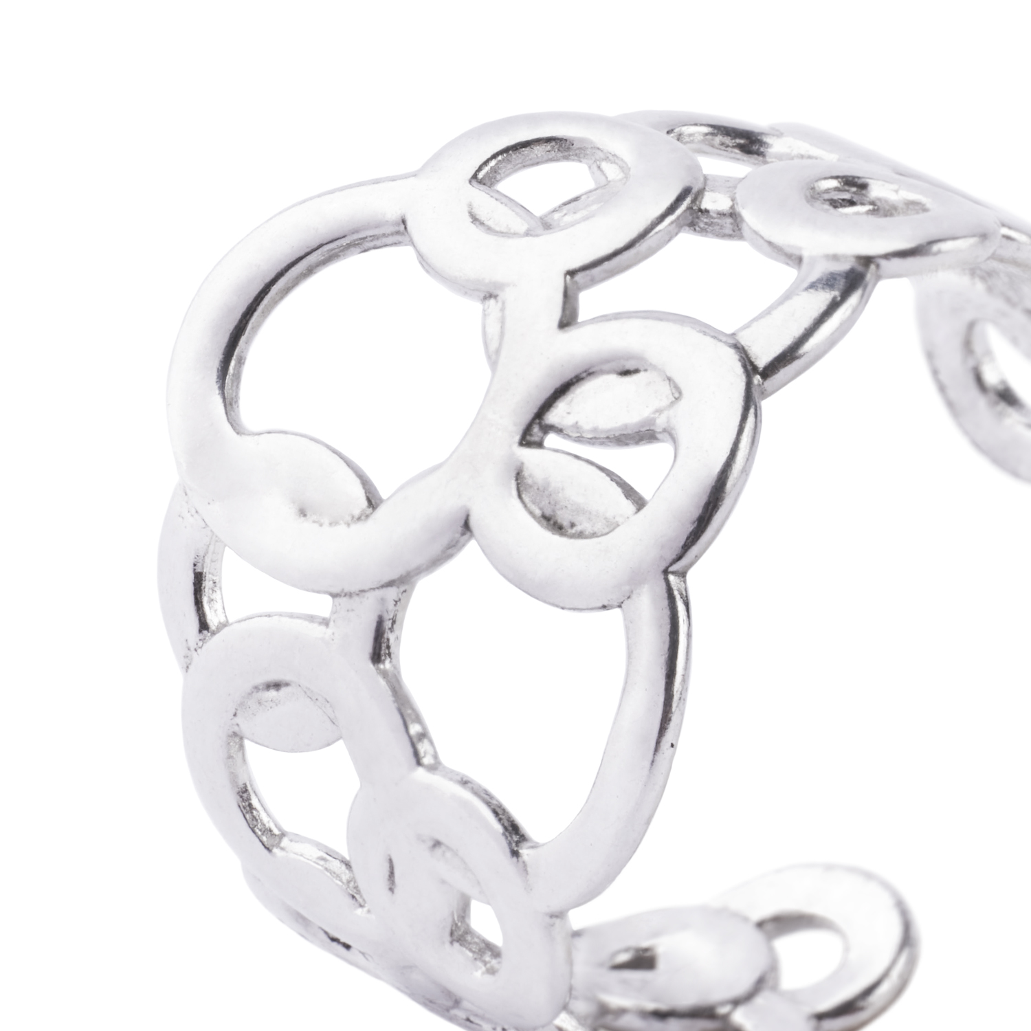 Anillo de Plata Esterlina 925 Circulos 18 3