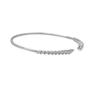 Pulsera de Oro Blanco 18kt con Diamantes 1,14 Qts Totales SI/H Corte Brillante - By Danielle Costantini