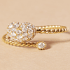 Anillo de Oro 18kt con Diamantes Corazon 1,0 Qts Totales SI/H Corte Brillante - By Danielle Costantini