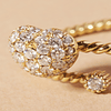 Anillo de Oro 18kt con Diamantes Corazon 1,0 Qts Totales SI/H Corte Brillante - By Danielle Costantini