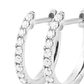 Aros Oro Blanco 18kt Diamantes de Argollas 23 Pts Totales - Miniatura 2