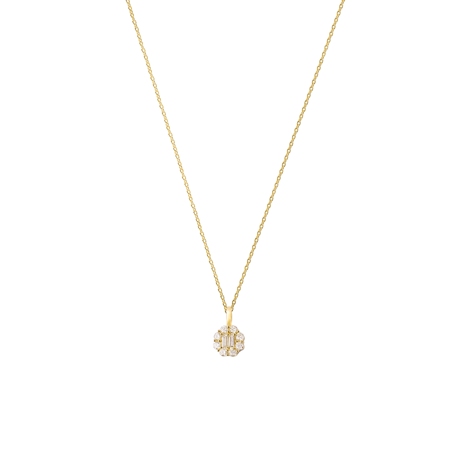 Colgante Oro Amarillo 18kt Diamantes 17 Pts Totales SI/H 3