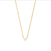 Collar de Oro 18kt con Diamantes de Corazon 14 Pts Totales SI/H Corte Brillante