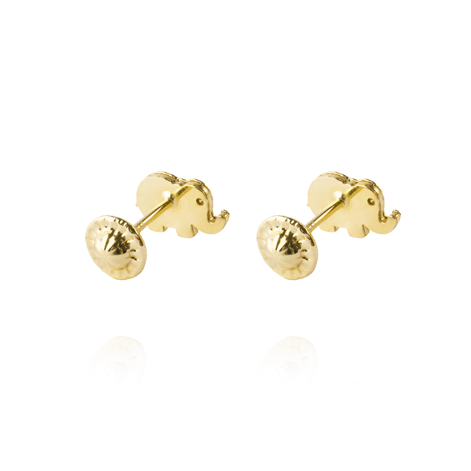 Aros de Oro 18kt Modelo Elefante chico 3