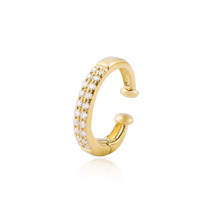 Aros de Oro 18kt con Diamantes de 9 Pts Totales SI/H Corte Brillante 295 1