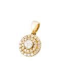 Colgante de Oro 18kt con Diamantes de 1x18 Pts Totales 21 Pts SI/H