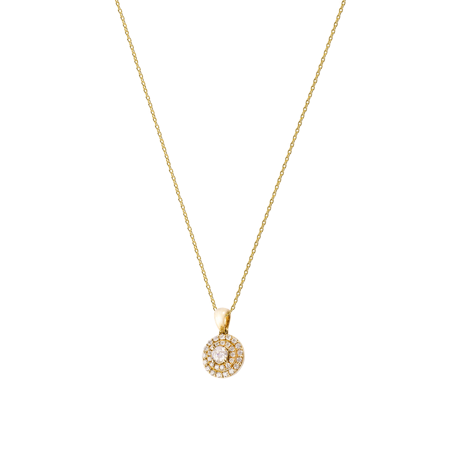 Colgante de Oro 18kt con Diamantes de 1x18 Pts Totales 21 Pts SI/H 3