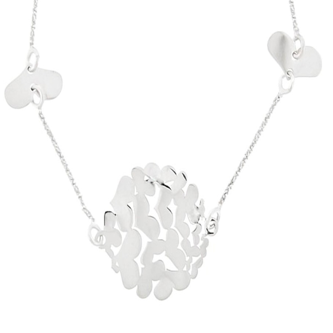 Pulsera de Plata Esterlina 925 Centro Corazones 3