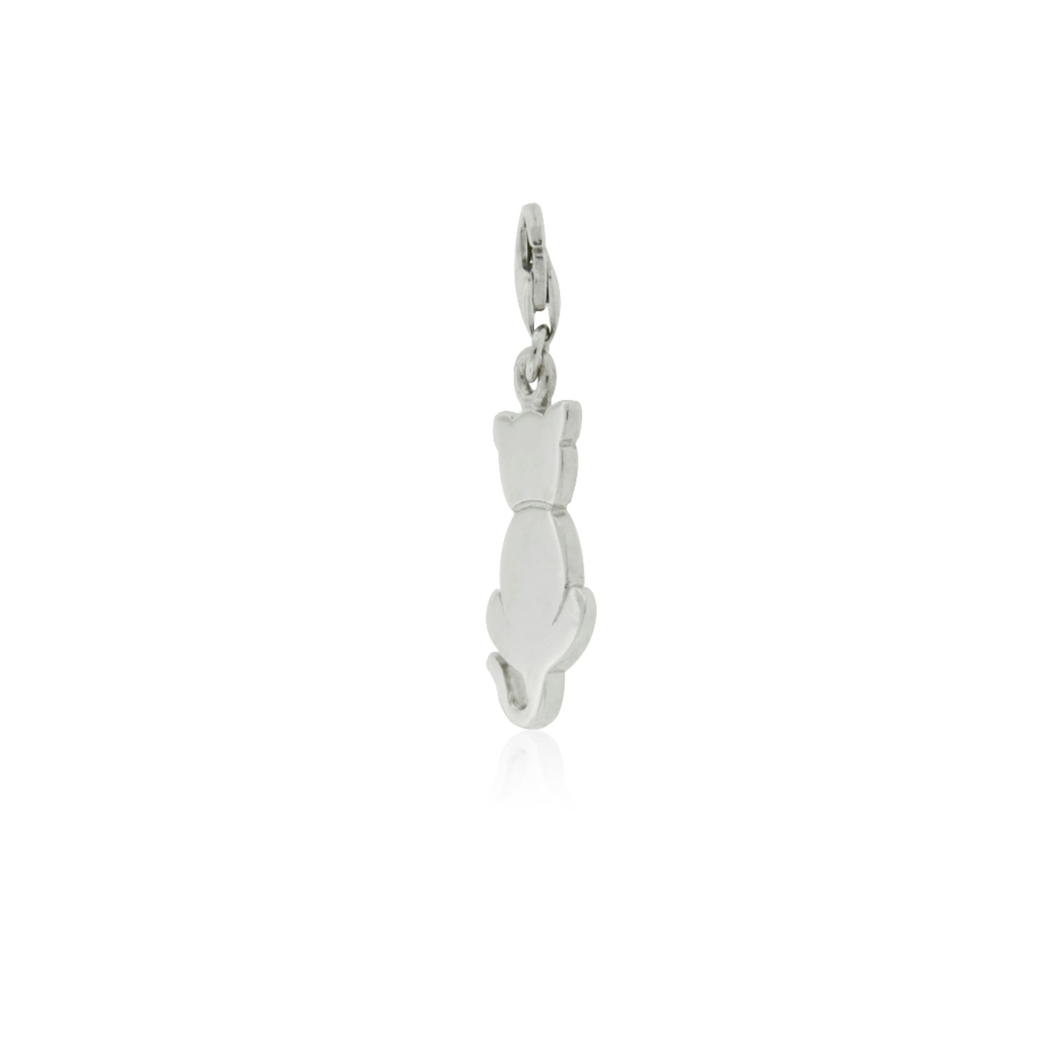 Colgante de Plata Esterlina 925 Gato Liso 3