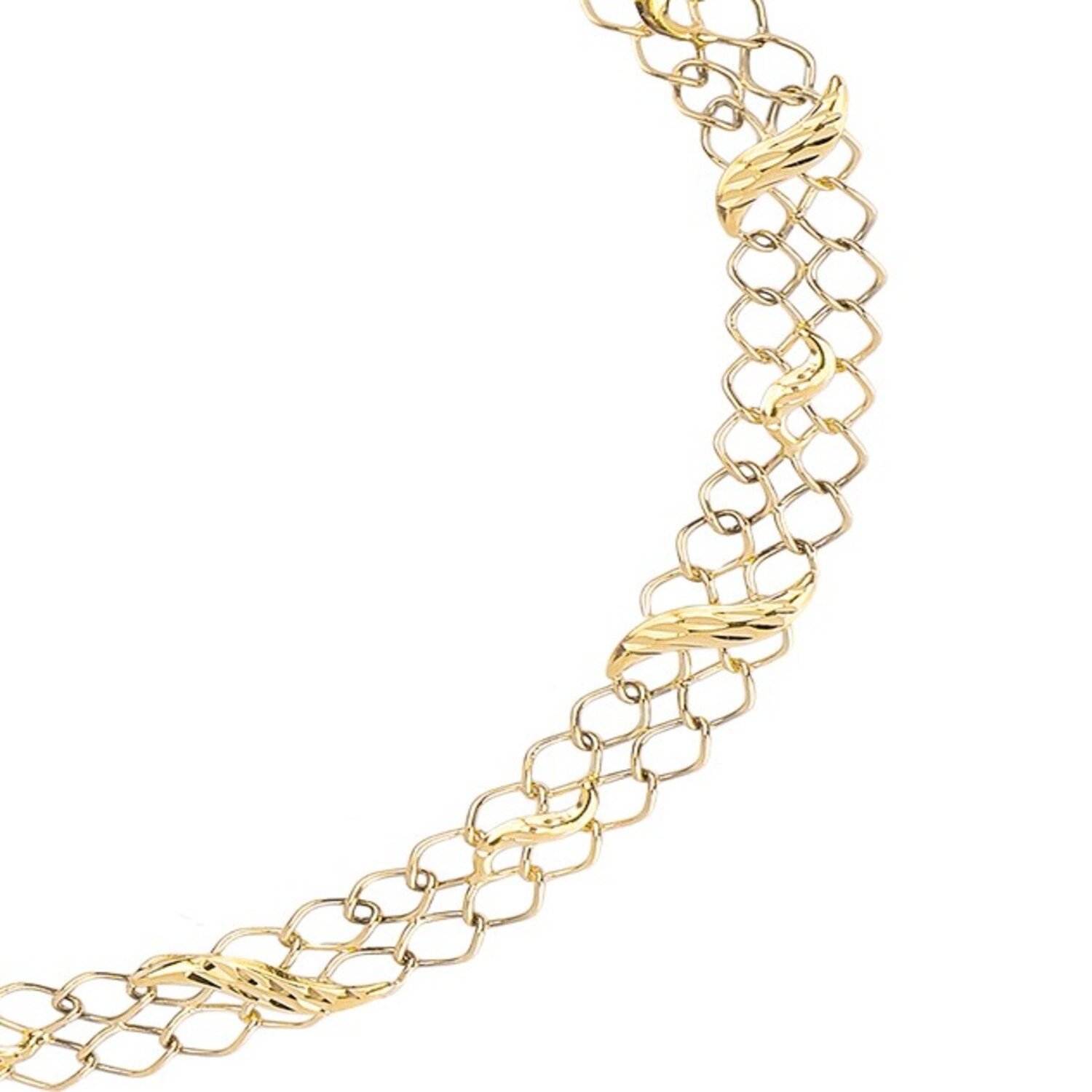 Pulsera de Oro 18kt Encadenado 3