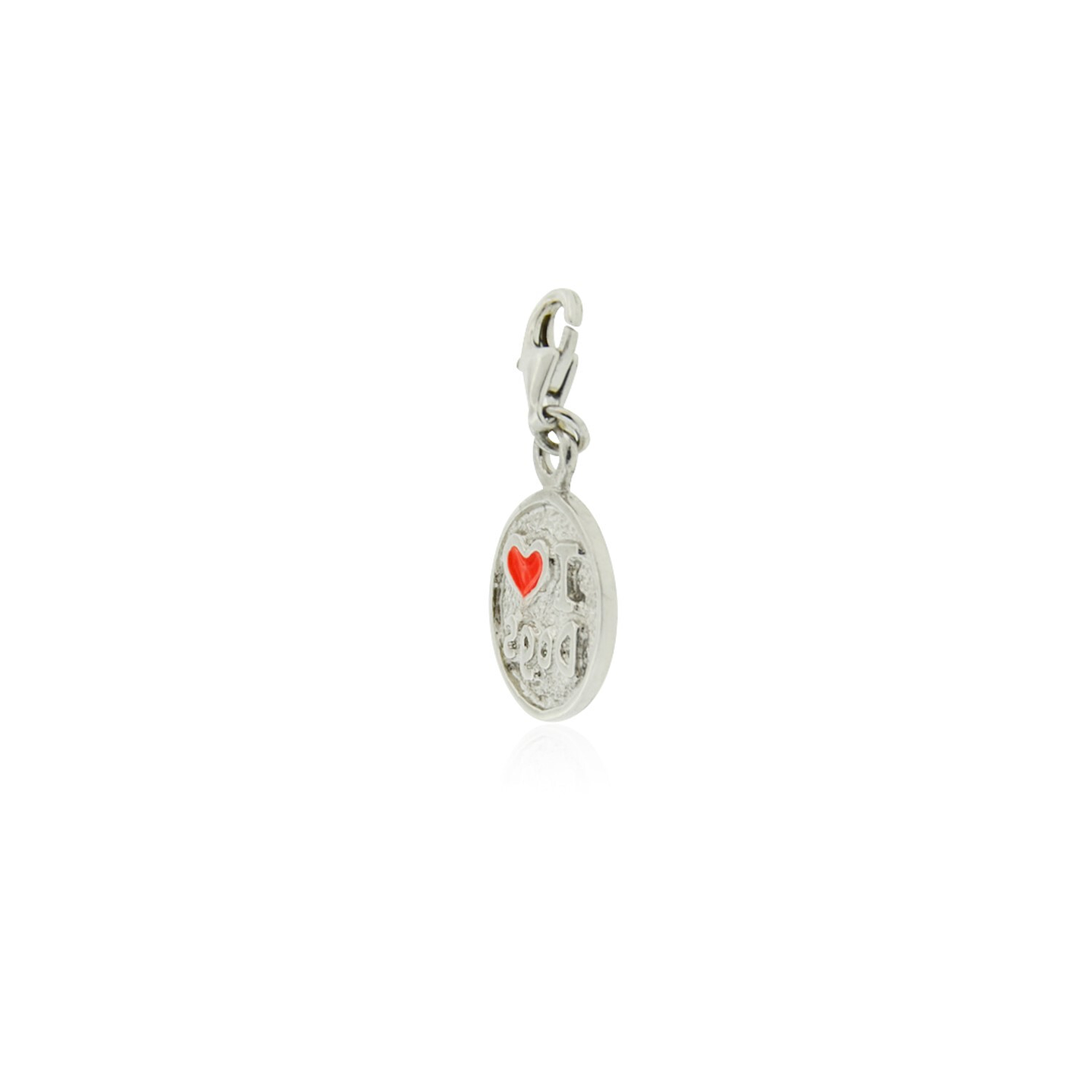 Colgante de Plata Esterlina 925 I Love Dogs 3