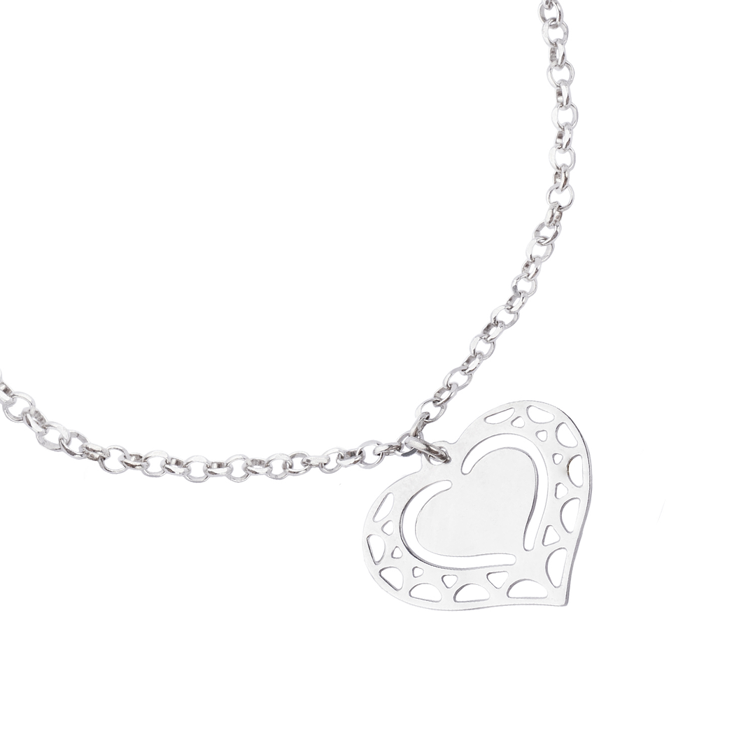 Pulsera de Plata Esterlina 925 Trío de Corazones 1