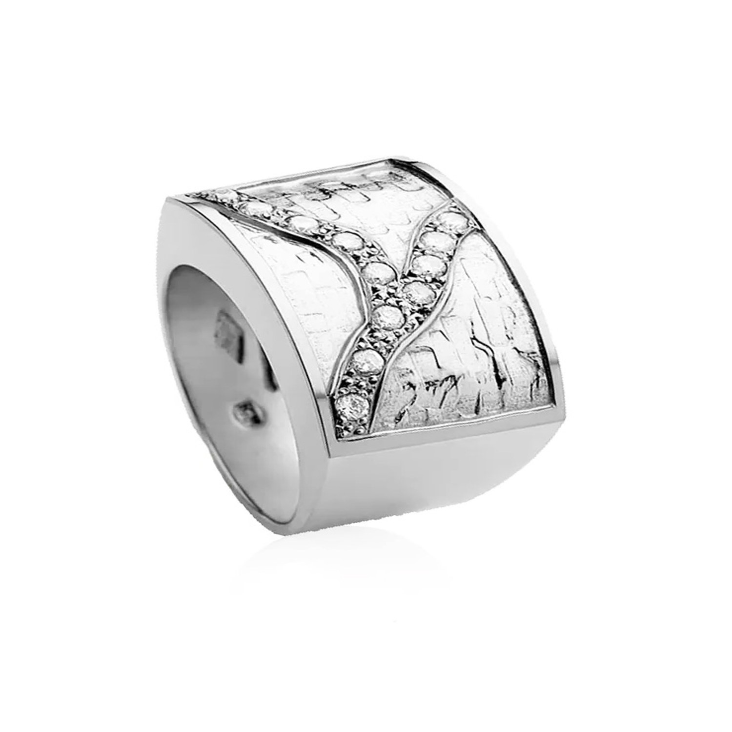 Anillo Platino 950 Modelo Senis 12 Diamantes 2pts 2