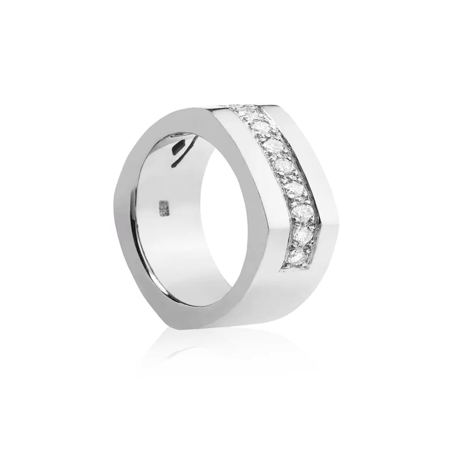 Anillo Platino 950 Modelo Dask 10 Diamantes 2pts 2