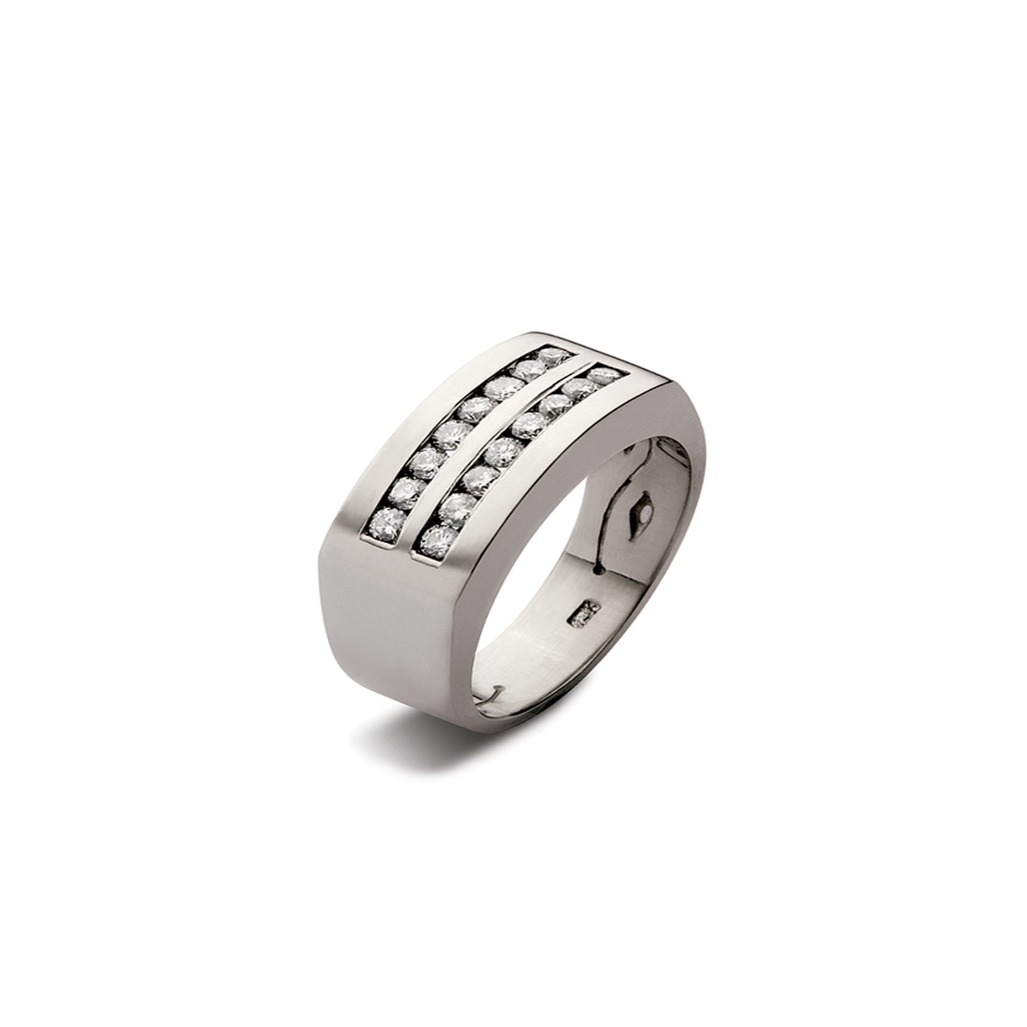 Anillo Platino 950 Modelo Nizo 16 Diamantes 2pts 1