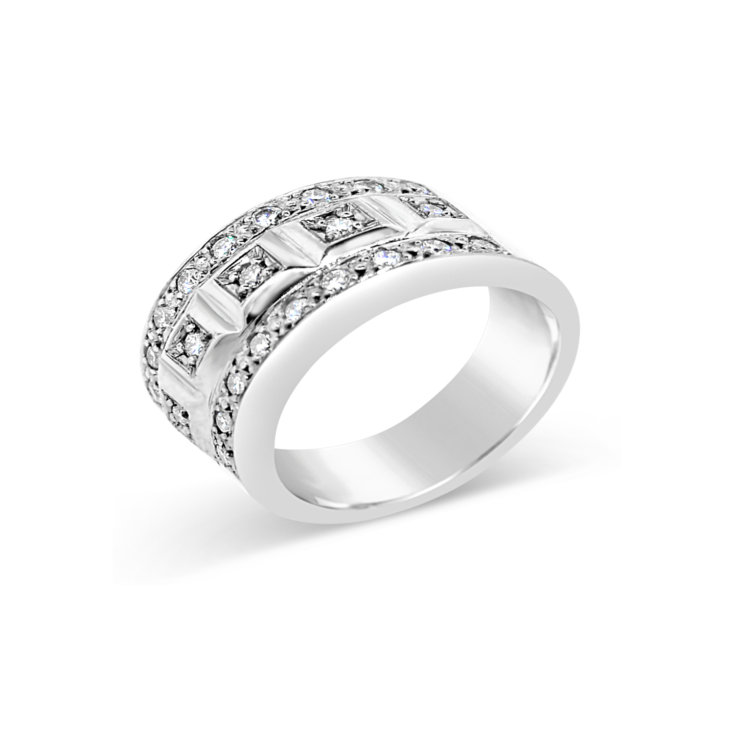 Anillo Platino 950 Modelo Ekati 23 Diamantes 2pts 1