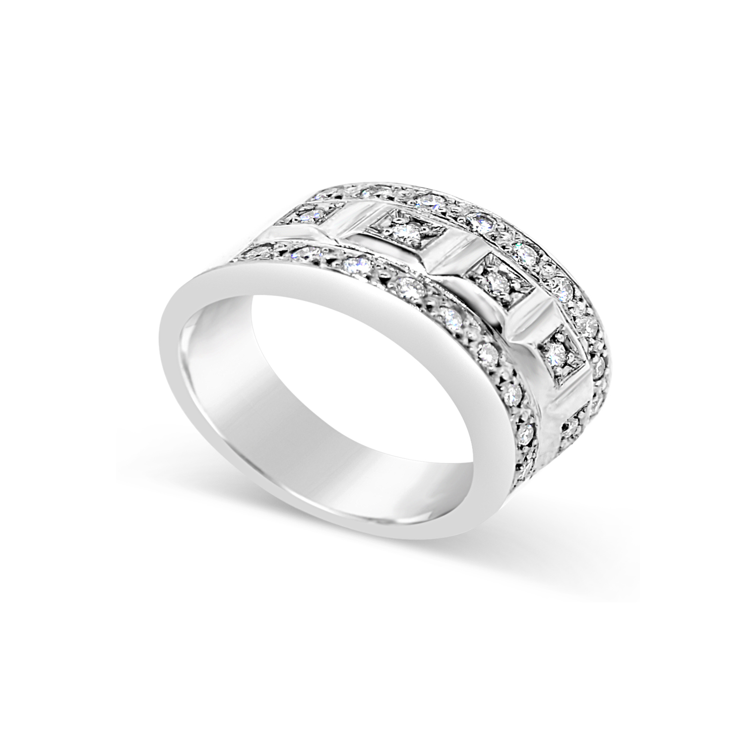 Anillo Platino 950 Modelo Ekati 23 Diamantes 2pts 2