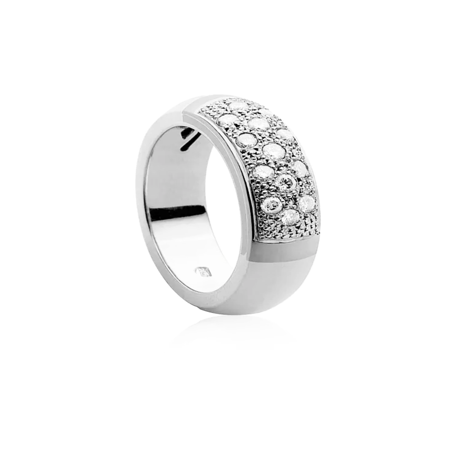 Anillo Platino 950 Modelo Etra 13 Diamantes 2pts 2