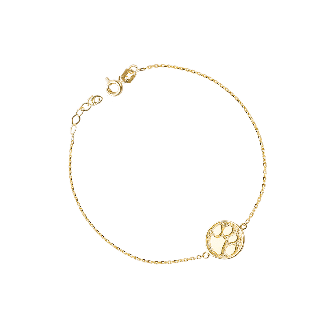 Pulseras de Oro 18kt Modelo Medalla Patita 2