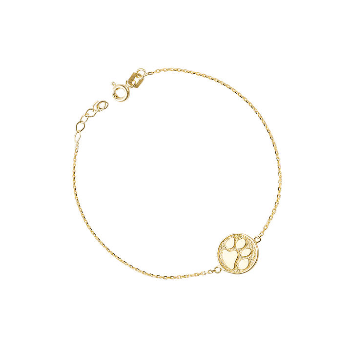 Pulseras de Oro 18kt Modelo Medalla Patita 2