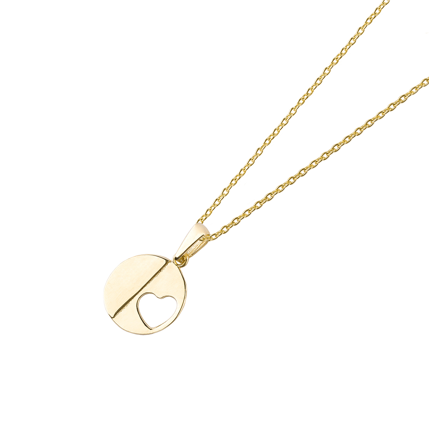 Colgantes de Oro 18kt Modelo Círculo & Corazón 2