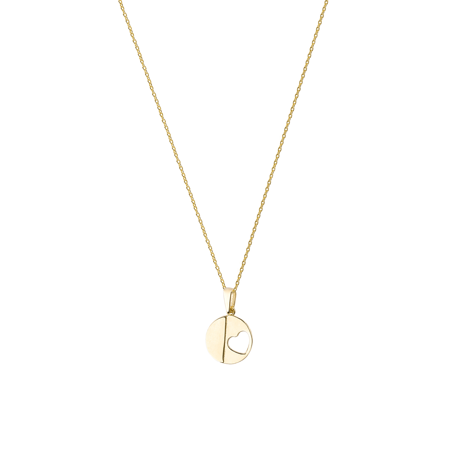Colgantes de Oro 18kt Modelo Círculo & Corazón 3