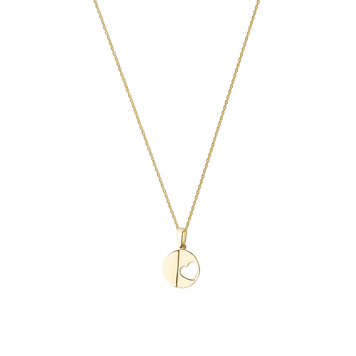 Colgantes de Oro 18kt Modelo Círculo & Corazón 3