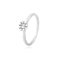 Anillo Oro Blanco 18kt Roseta Diamantes 17 Pts - Miniatura 1