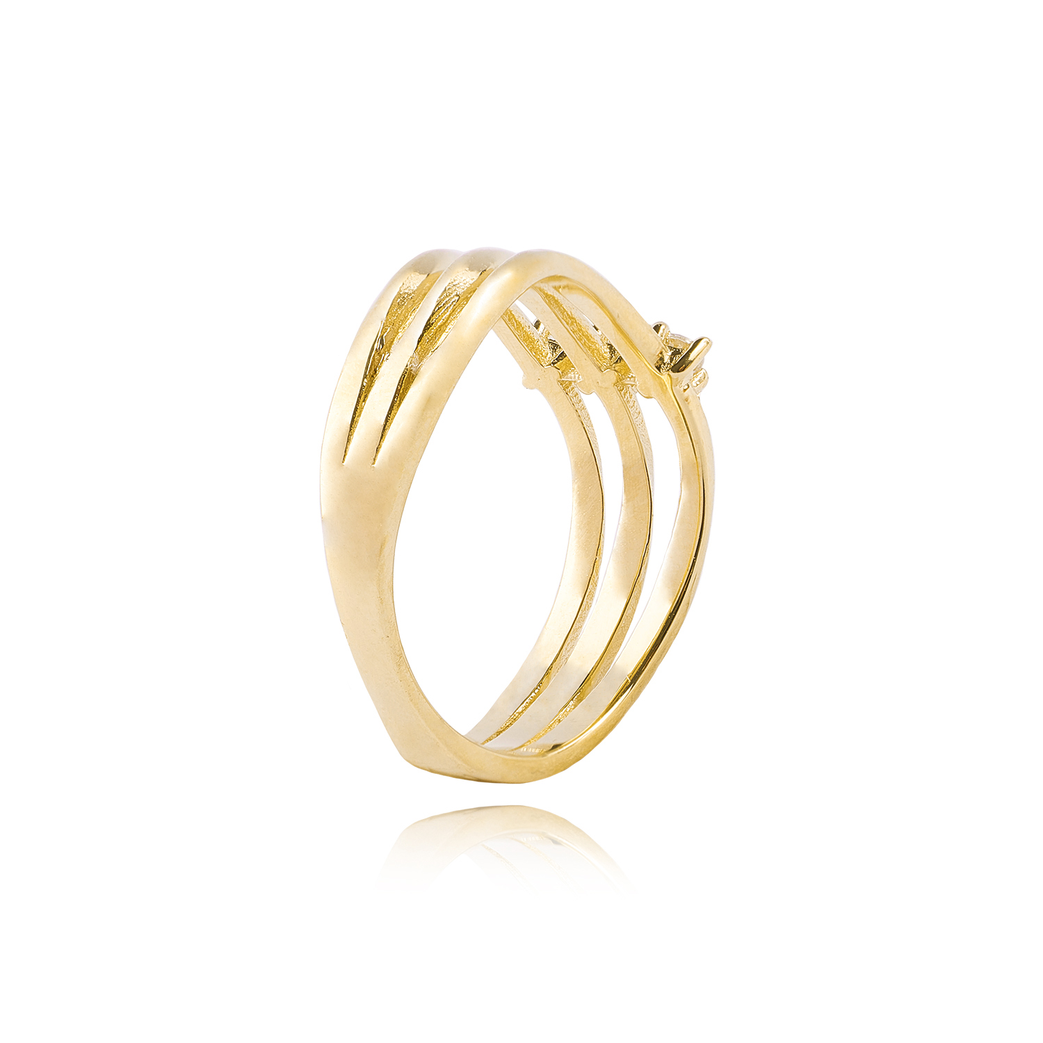 Anillos de Oro 18kt Modelo Ci 3 Corridas 3