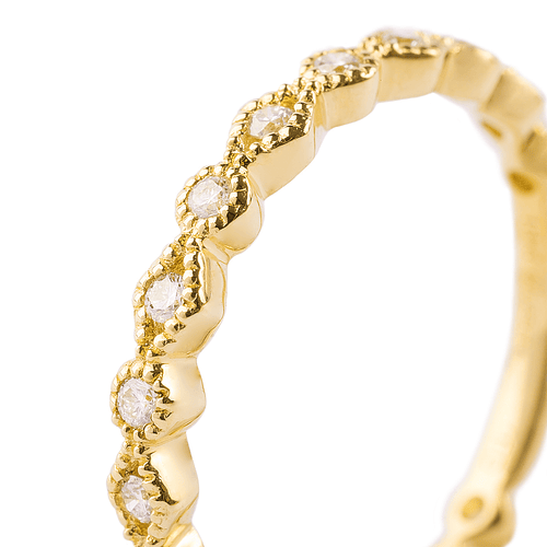 Anillo de Oro 18kt con Diamantes de 25 Pts Totales SI/H Corte Brillante 2020