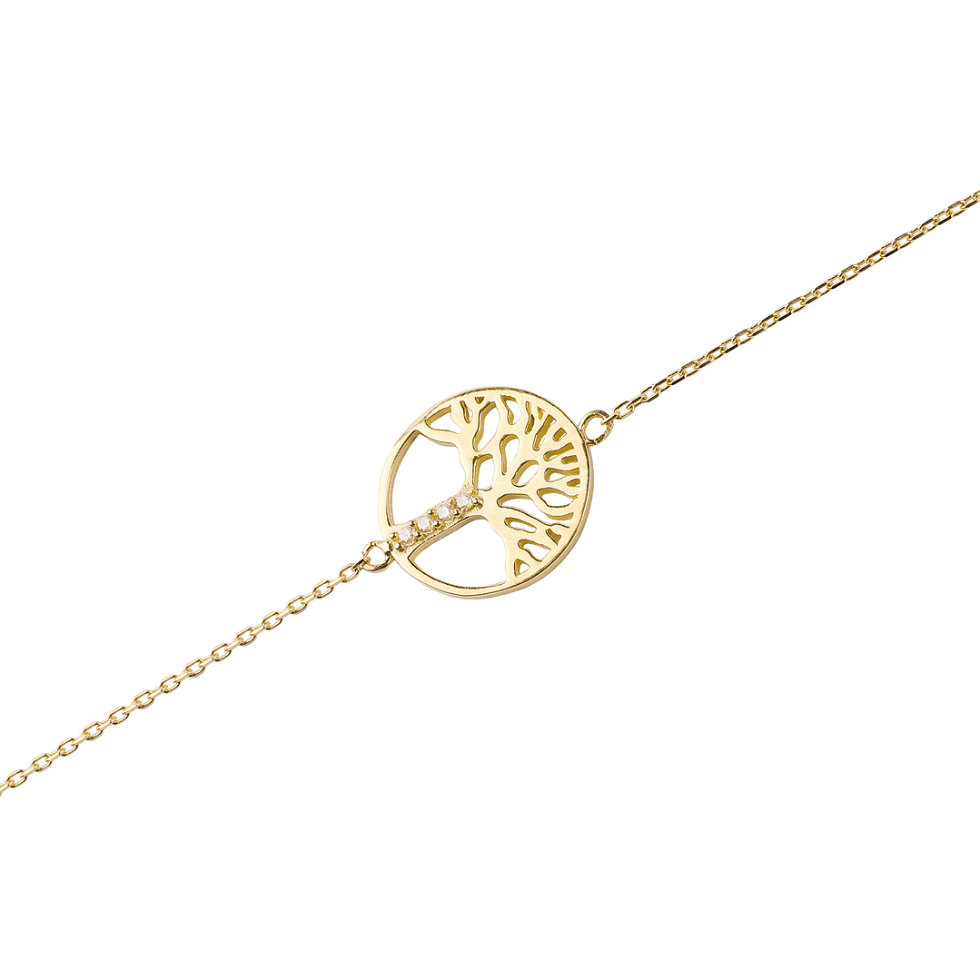 Pulseras de Oro 18kt Árbol de la Vida 2