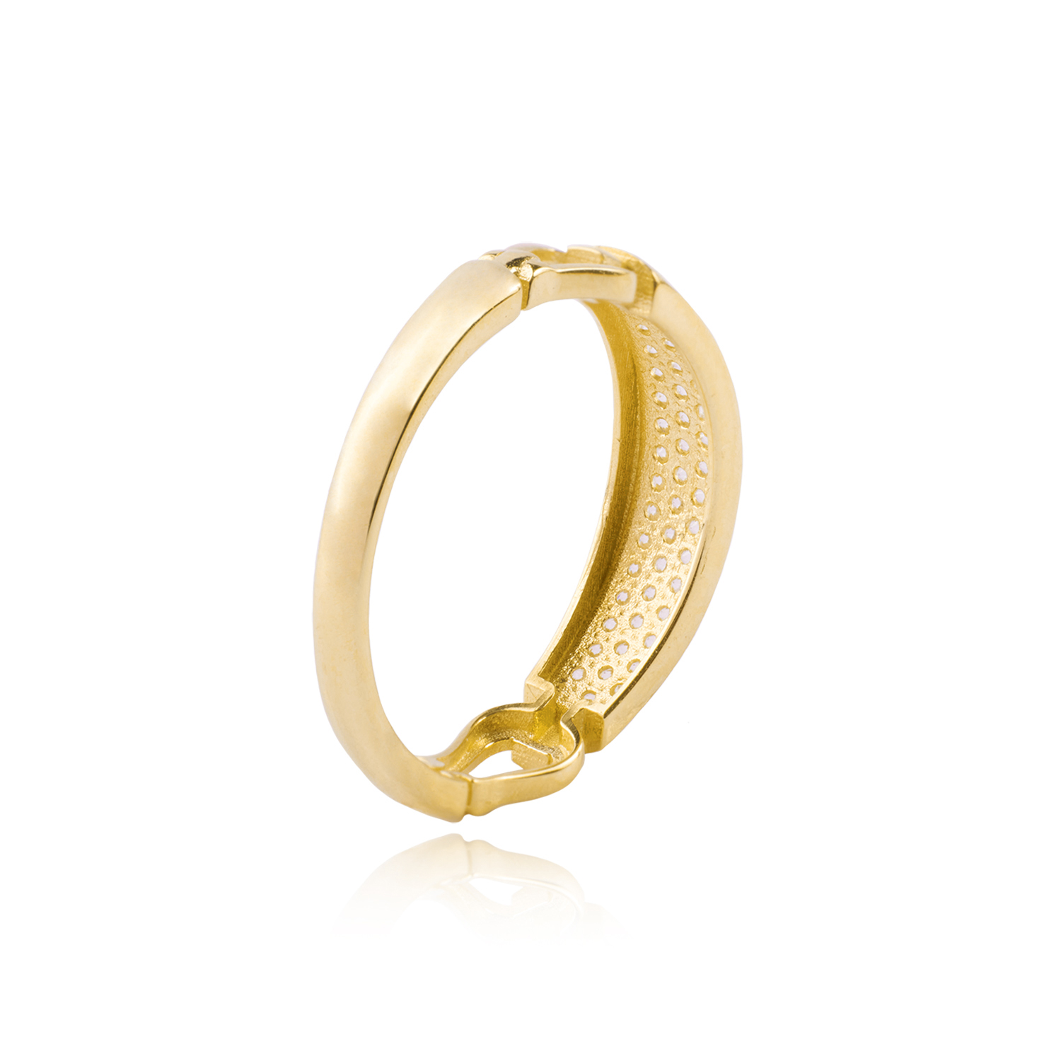 Anillo de Oro 18kt Triple Circon 1265 3