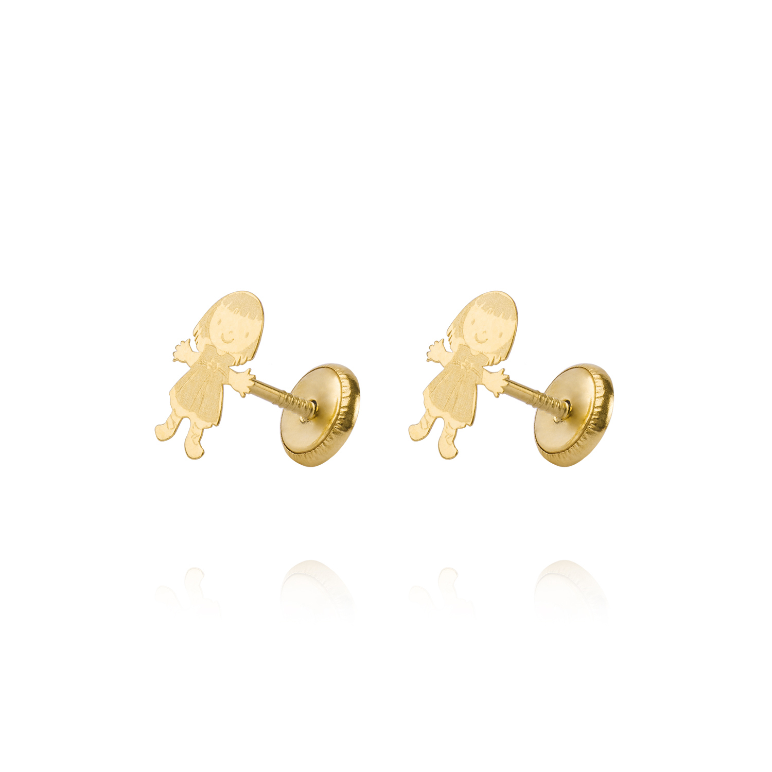 Aros de Oro 18kt Modelo Niña Chica 1