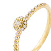 Anillo de Oro 18kt con Diamantes de 17 Pts Totales SI/H Corte Brillante 2019