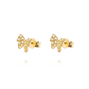 Aros de Oro 18kt Modelo Mariposas