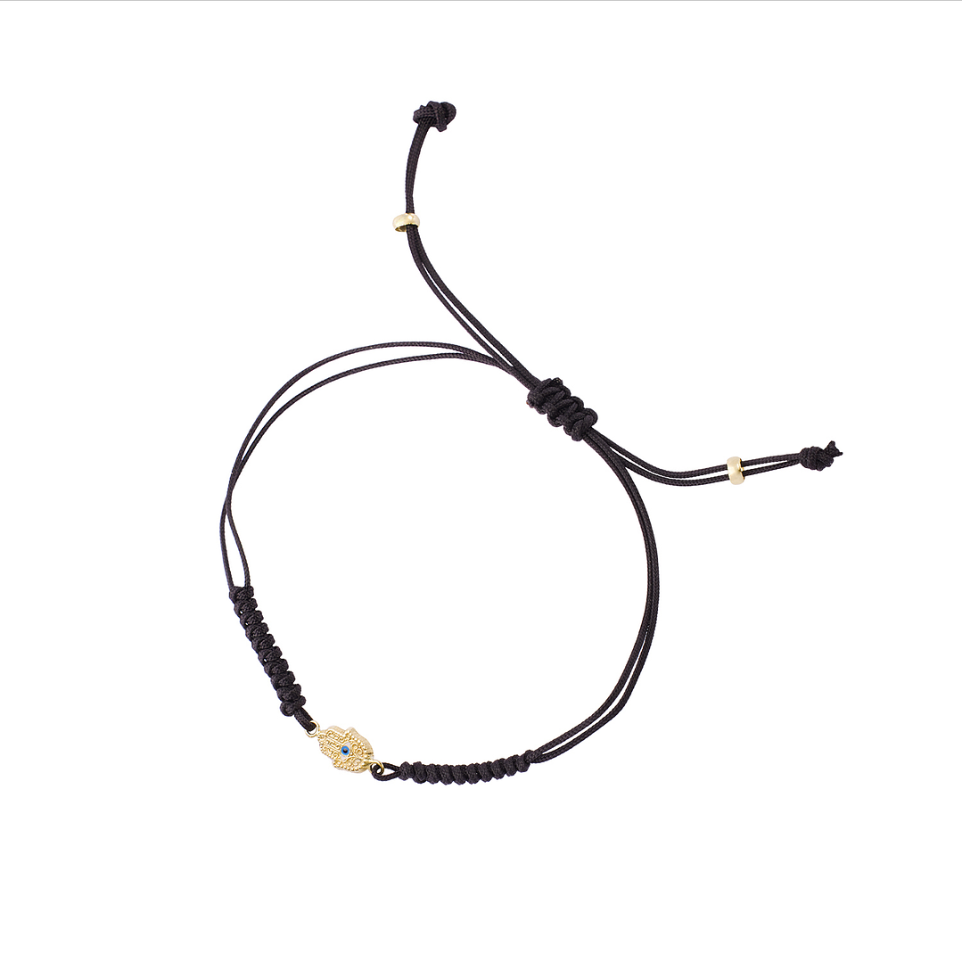 Pulsera de Oro 9kt Mano de Fatima Ajustable 1