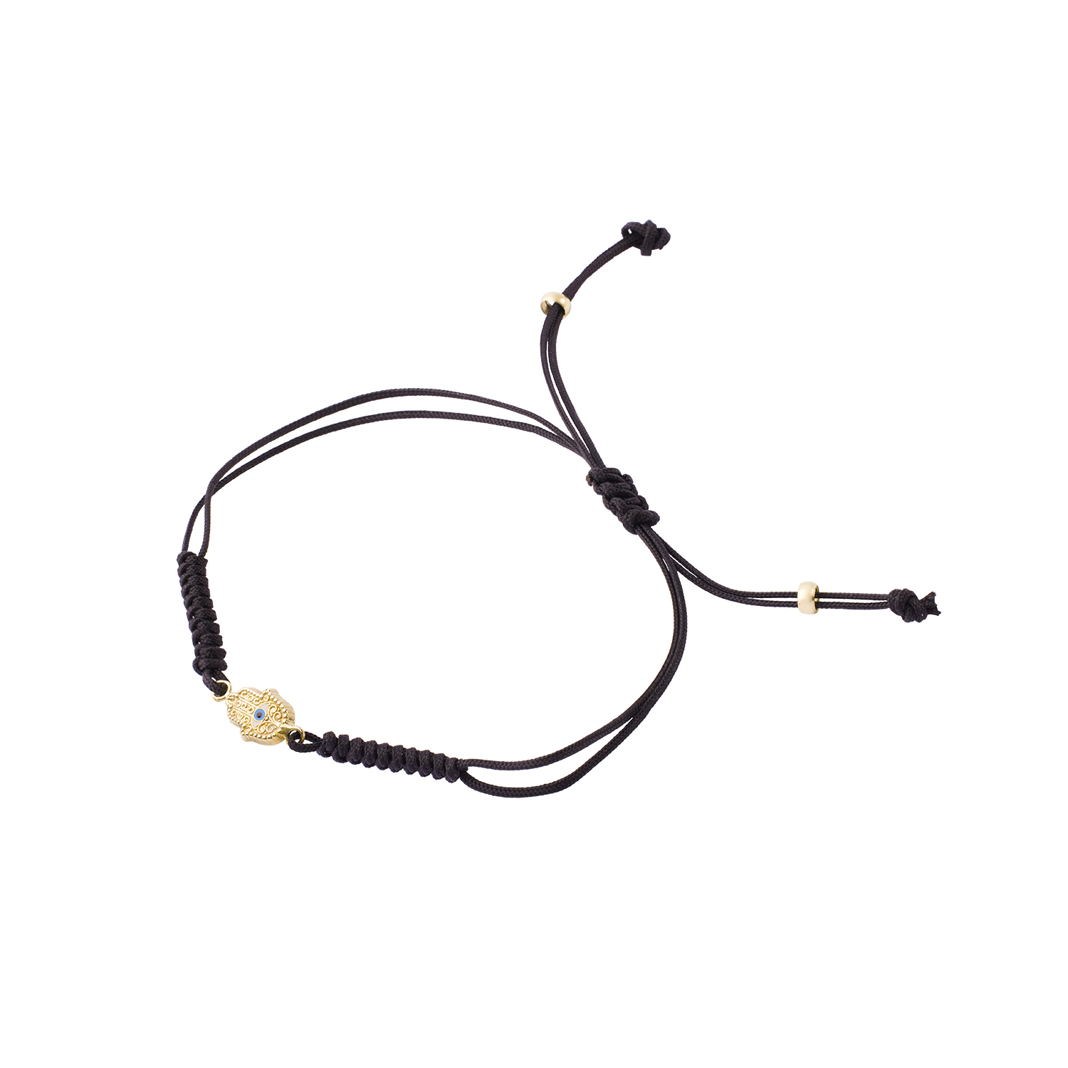 Pulsera de Oro 9kt Mano de Fatima Ajustable 2