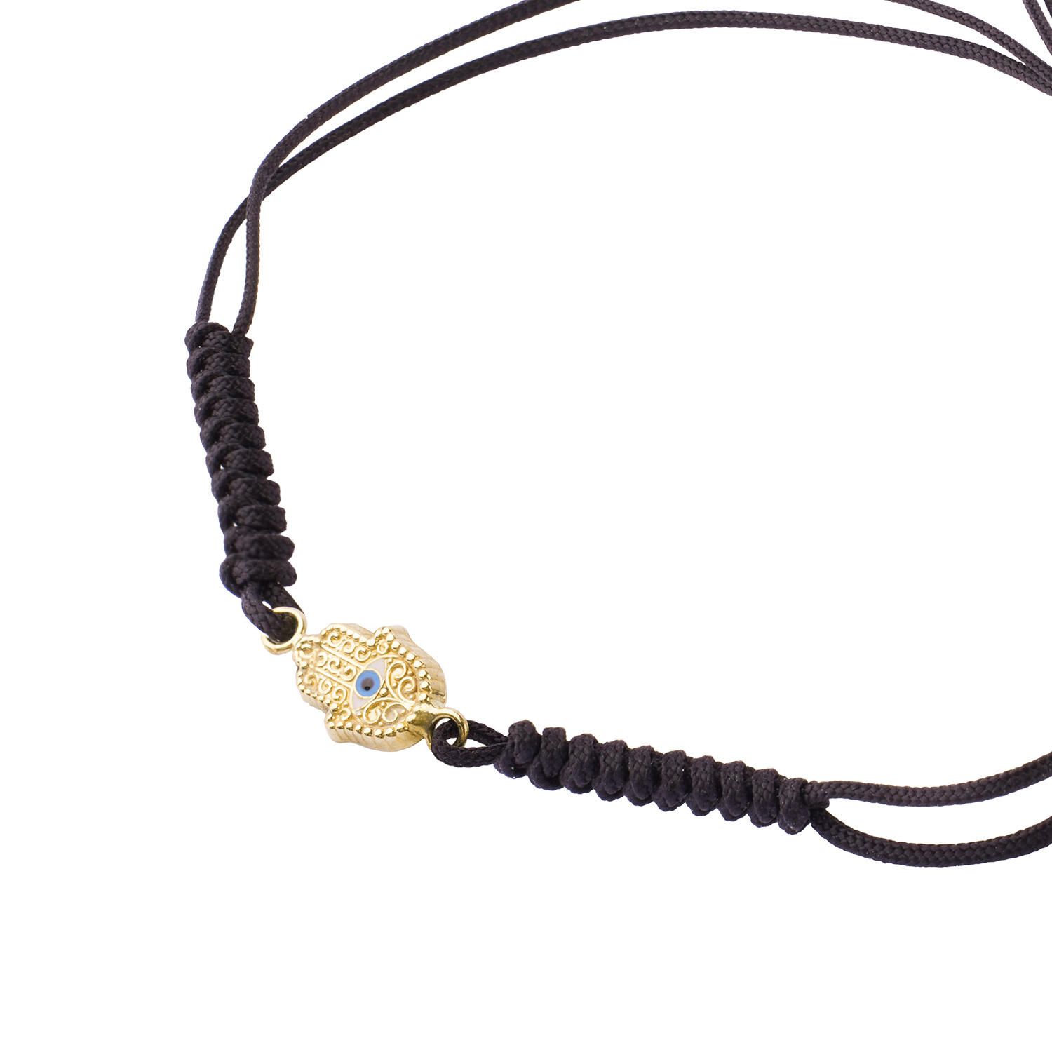 Pulsera de Oro 9kt Mano de Fatima Ajustable 3