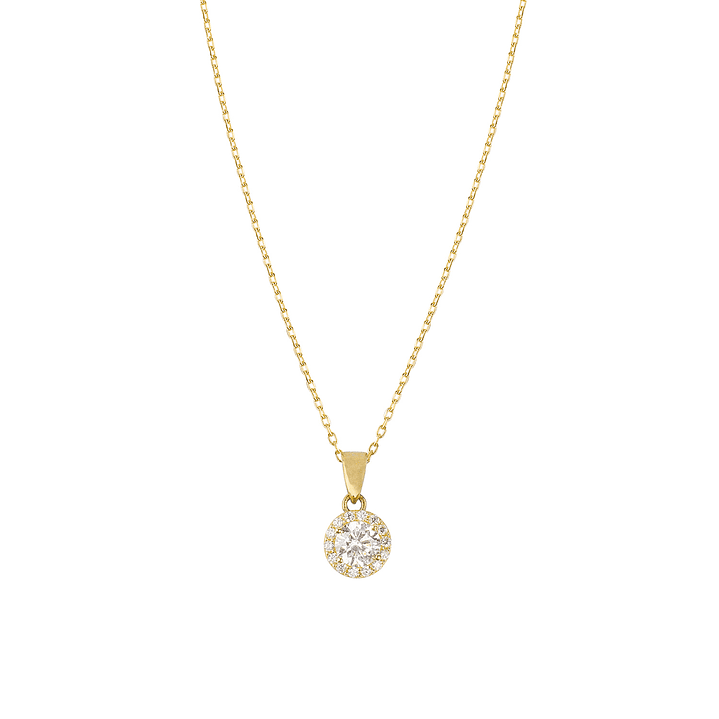 Colgante de Oro 9kt Circonita Destellante 5mm 3