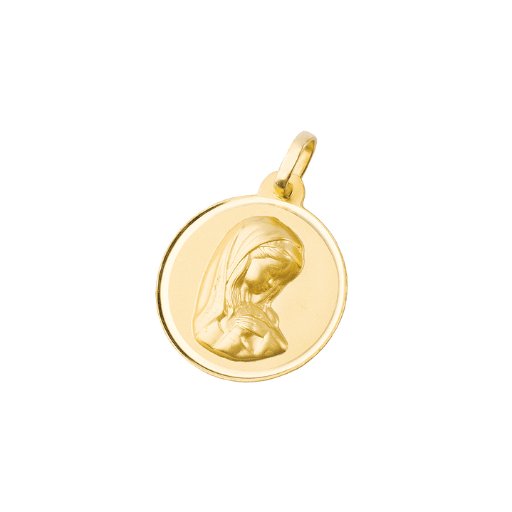 Colgante de Oro 18kt Virgen Niña 16mm 1