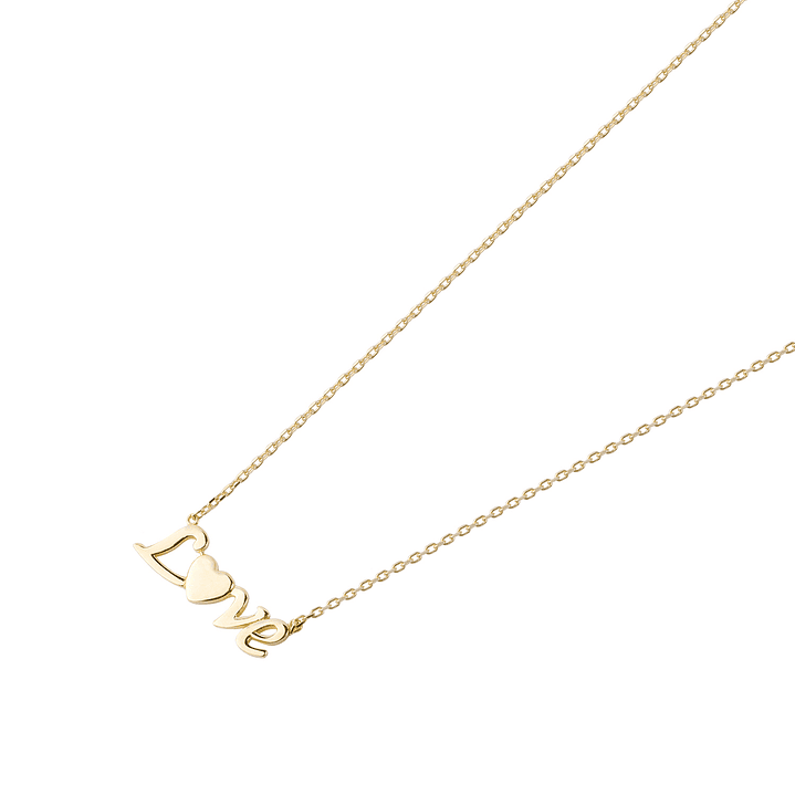 Collar Oro Amarillo 18kt Modelo Love 1